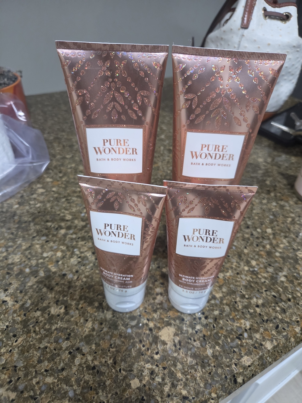Bath & Body Works Pure Wonder Rose Gold Body Cream Quartet